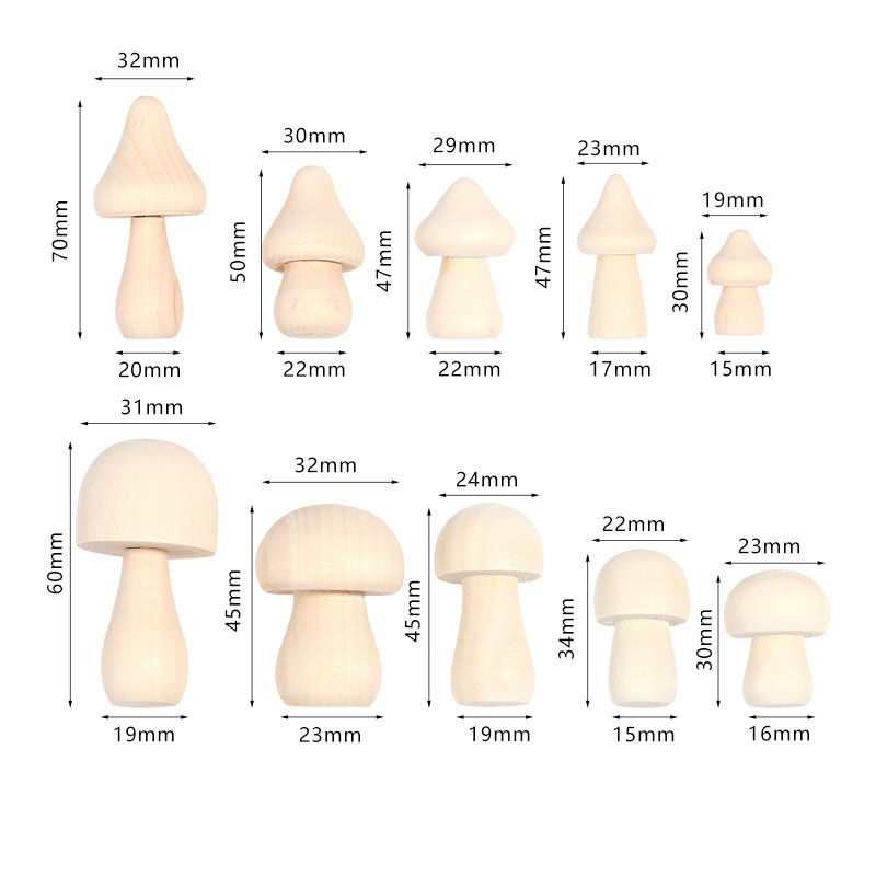 5PCS Mini Unfinished Wooden Mu - огляд і ціна Diy Automation Projects