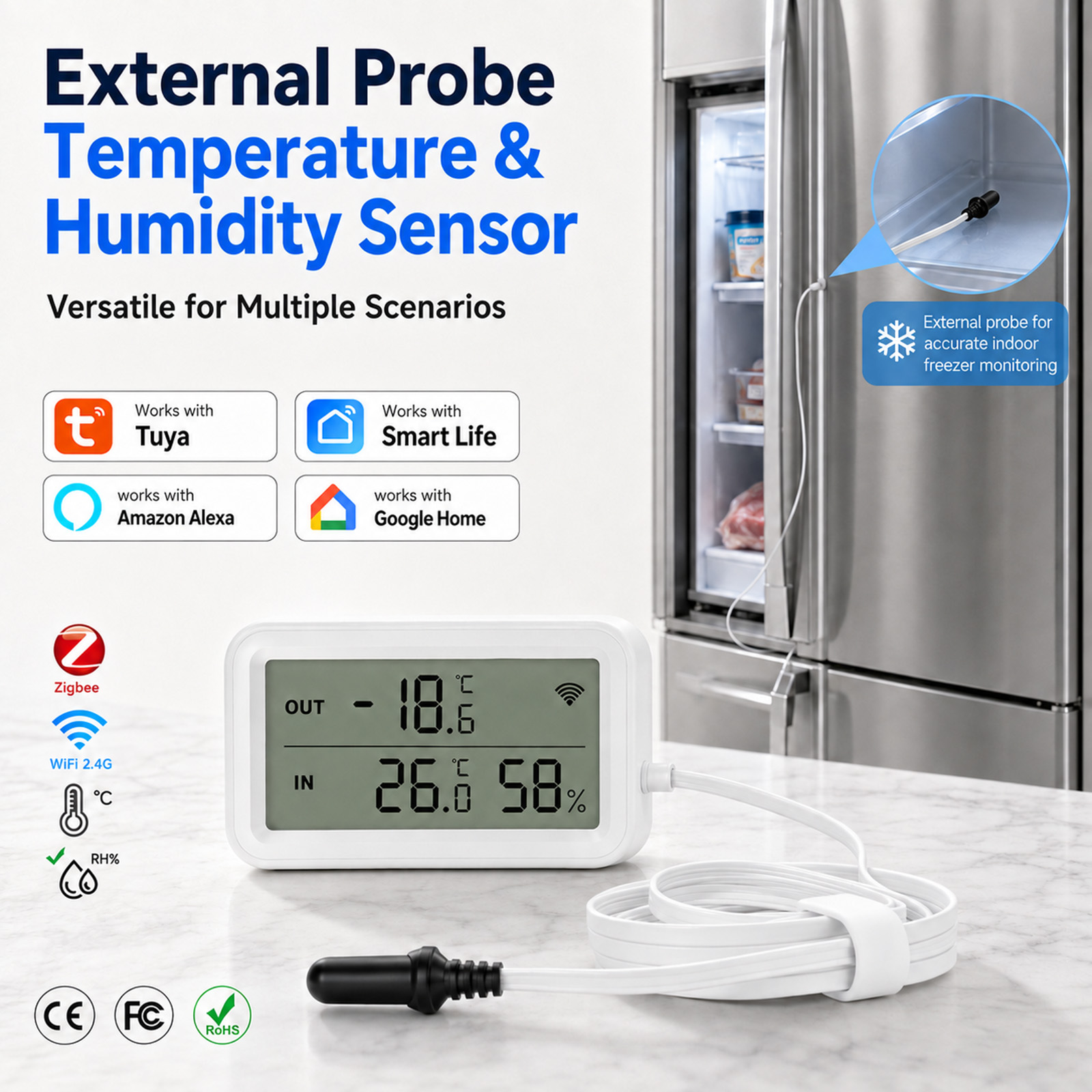 External Waterproof Probe Temp - огляд і ціна Temperature Humidity Sensor