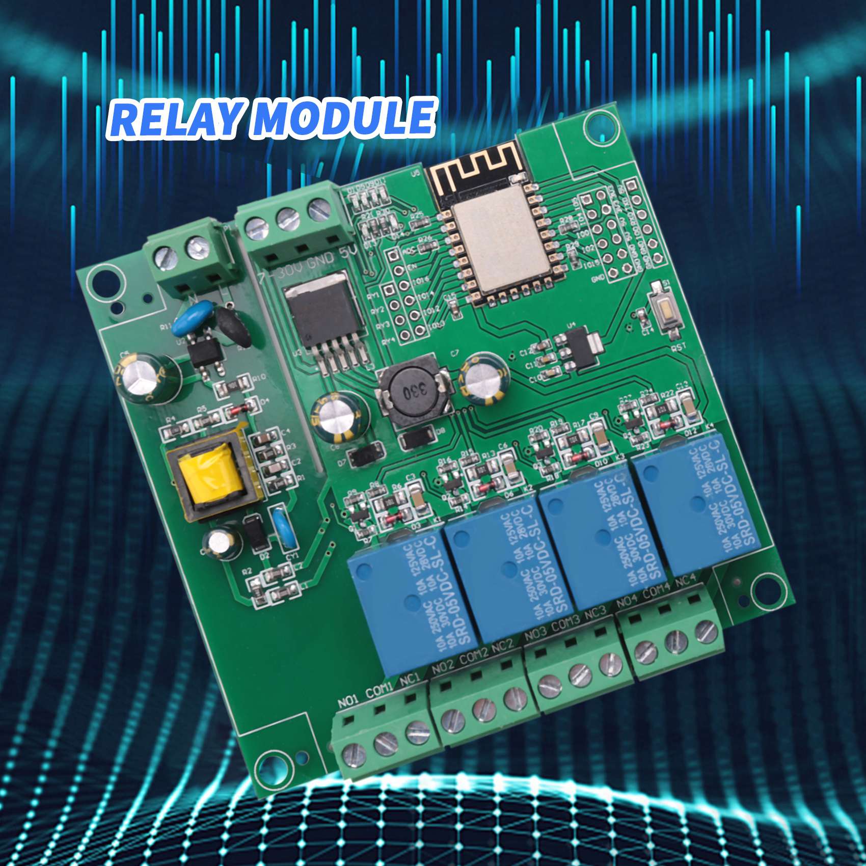 SCLS ESP8266 Wireless WIFI 4 C - огляд і ціна Relay 8 Channel Board