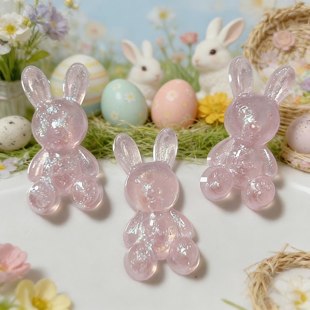 Glitter Rabbit Charm 10pcs Gli - огляд і ціна Diy Automation Projects