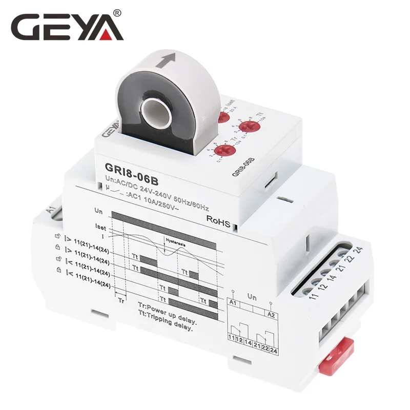 GEYA GRI8-06 AC DC Current Sen - огляд і ціна Shelly Relay Module