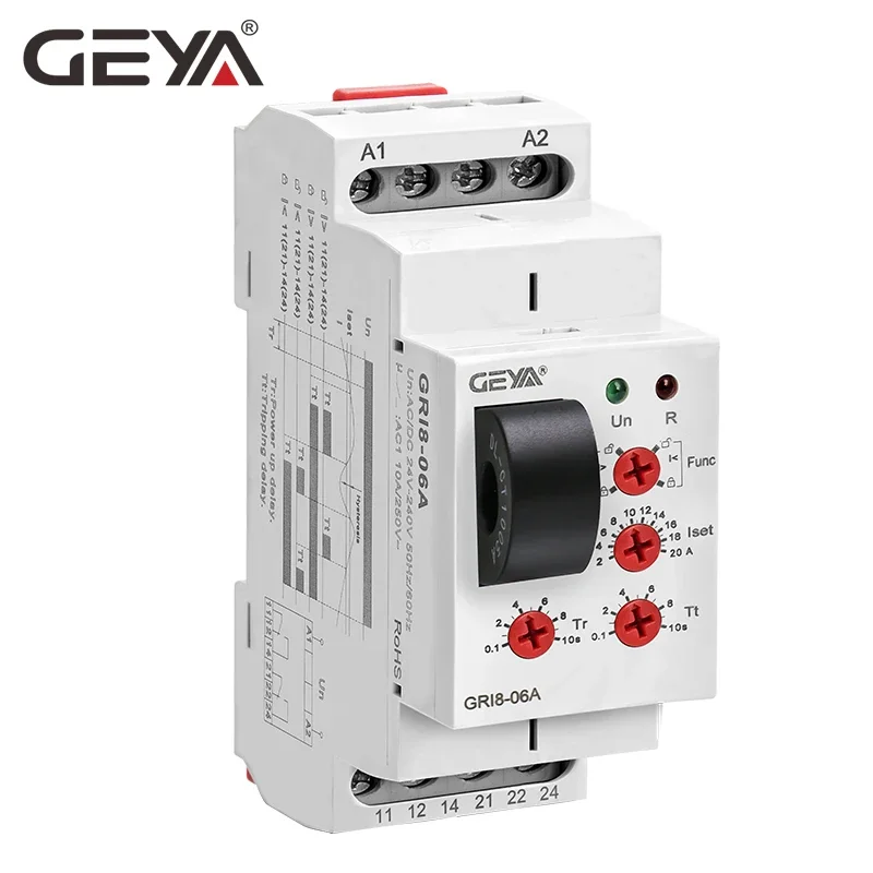 GEYA GRI8-06 AC DC Current Sen - огляд і ціна Shelly Relay Module