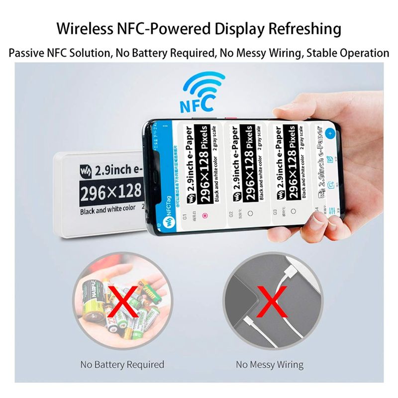 A49T  2.9 Inch Wireless NFC-Po - огляд і ціна Display Epaper 2.9