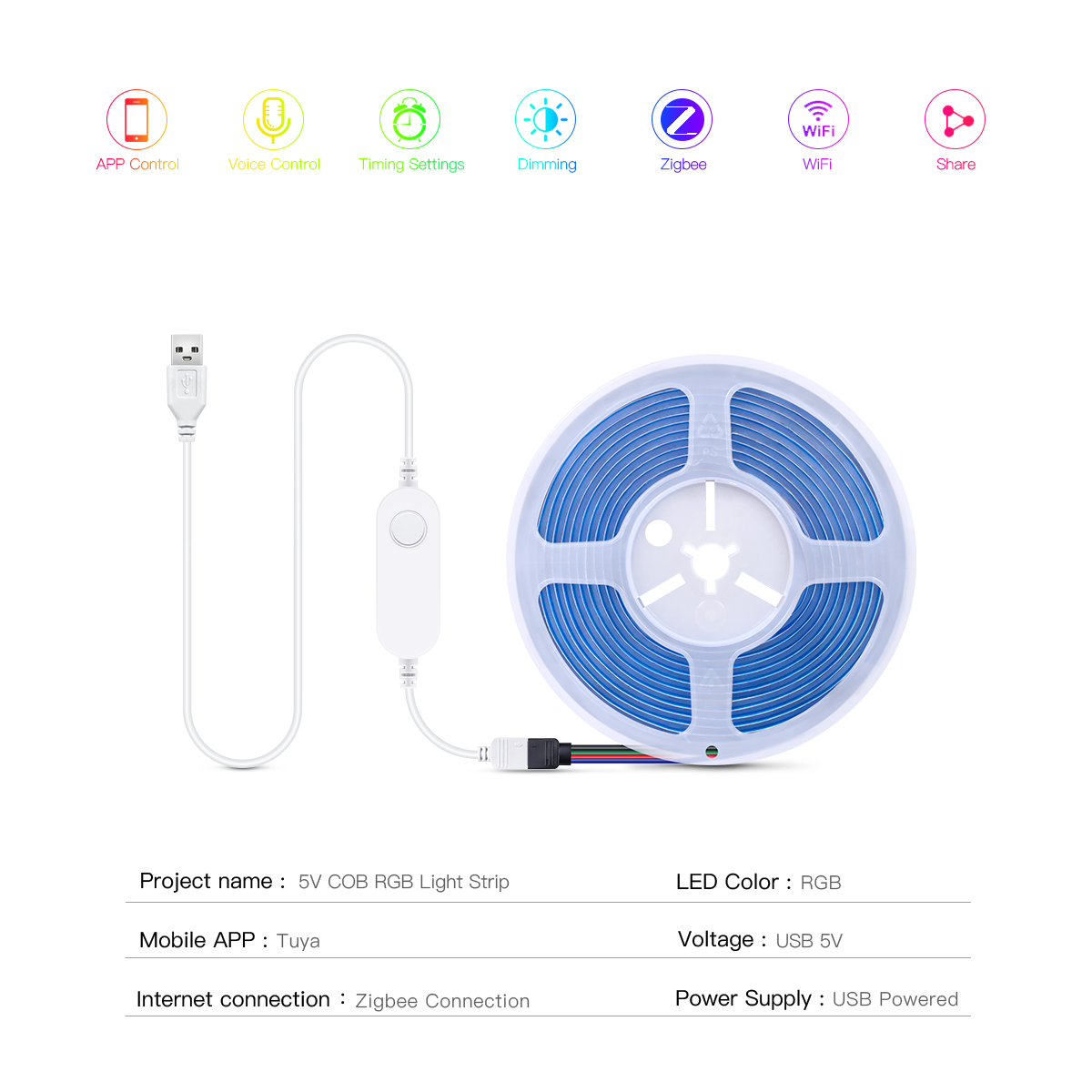 ZigBee LED Strip Smart Tuya CO - огляд і ціна Zigbee Coordinator Stick
